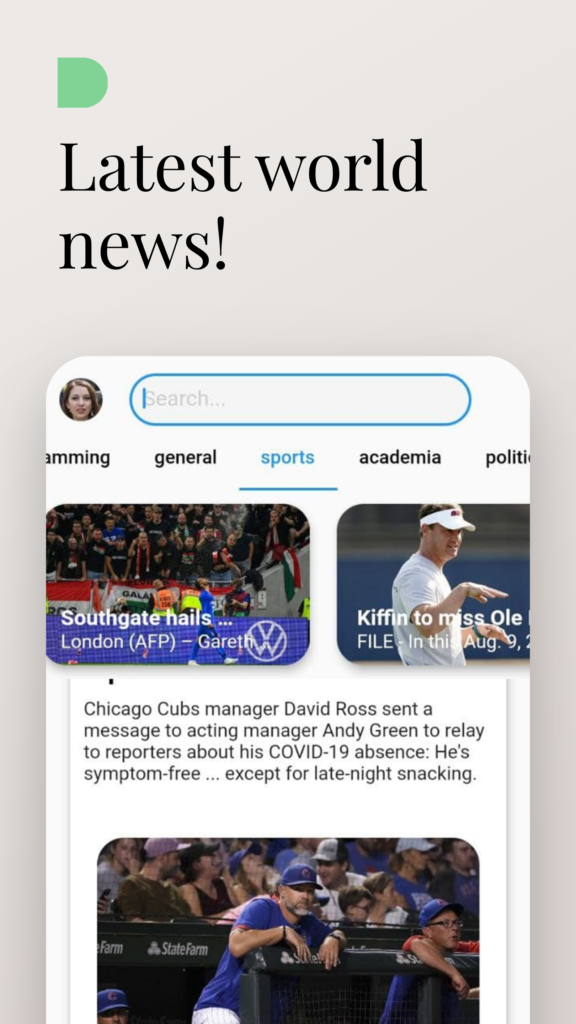 News application sample project.