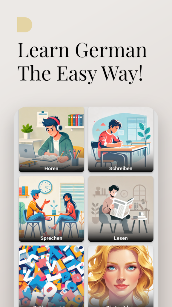 Language learning application sample project.